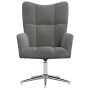 Sillón de relax de terciopelo gris oscuro en Sillones | Comprar online en Foru.es