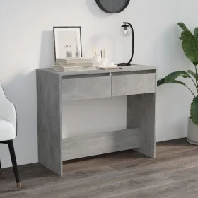 Mesa consola madera contrachapada gris hormigón 89x41x76,5 cm de vidaXL, Mesas auxiliares - Ref: Foro24-809570, Precio: 57,95...