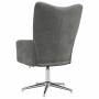 Sillón de relax de terciopelo gris oscuro en Sillones | Comprar online en Foru.es