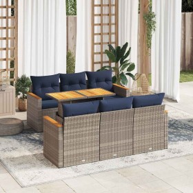 Comprar Set de sofás de jardín 7 pzas con cojines