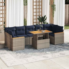 Comprar Set de sofás de jardín y cojines 8 piezas