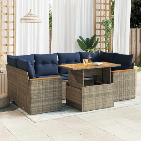 Comprar Set de sofás de jardín 7 pzas con cojines