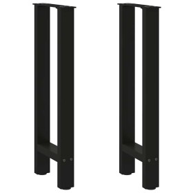 Patas de mesa de centro acero negro 2 uds 28x(72-73) cm de , Patas para mesas - Ref: Foro24-4013292, Precio: 69,05 €, Descuen...