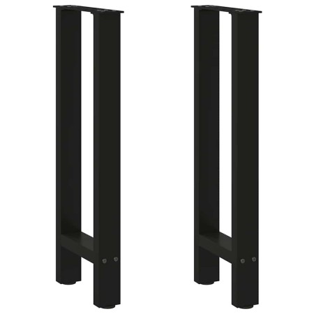 Patas de mesa de centro acero negro 2 uds 28x(72-73) cm de , Patas para mesas - Ref: Foro24-4013292, Precio: 69,05 €, Descuen...
