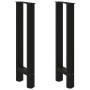 Patas de mesa de centro acero negro 2 uds 28x(72-73) cm de , Patas para mesas - Ref: Foro24-4013292, Precio: 69,05 €, Descuen...