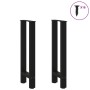 Patas de mesa de centro acero negro 2 uds 28x(72-73) cm de , Patas para mesas - Ref: Foro24-4013292, Precio: 69,05 €, Descuen...