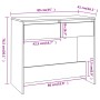 Mesa consola madera contrachapada gris hormigón 89x41x76,5 cm de vidaXL, Mesas auxiliares - Ref: Foro24-809570, Precio: 60,04...