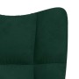 Sillón de relax de terciopelo verde oscuro en Sillones | Comprar online en Foru.es