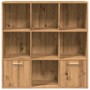 Estantería de madera de ingeniería roble artisan 98x29x97,5 cm de , Librerías y estanterías - Ref: Foro24-855967, Precio: 105...