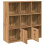 Estantería de madera de ingeniería roble artisan 98x29x97,5 cm de , Librerías y estanterías - Ref: Foro24-855967, Precio: 105...