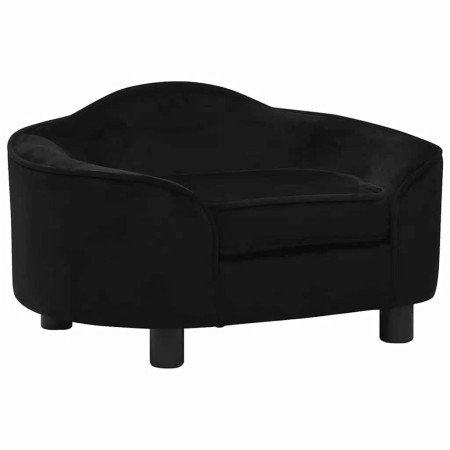 Sofá para perros felpa negro 67x47x36 cm de , Camas para perros - Ref: Foro24-171086, Precio: 106,00 €, Descuento: -5%%