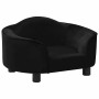 Sofá para perros felpa negro 67x47x36 cm de , Camas para perros - Ref: Foro24-171086, Precio: 106,00 €, Descuento: -5%%