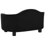 Sofá para perros felpa negro 67x47x36 cm de , Camas para perros - Ref: Foro24-171086, Precio: 106,00 €, Descuento: -5%%