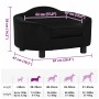 Sofá para perros felpa negro 67x47x36 cm de , Camas para perros - Ref: Foro24-171086, Precio: 106,00 €, Descuento: -5%%