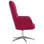 Sillón de relax de terciopelo rojo vino tinto en Sillones | Comprar online en Foru.es
