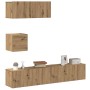Mueble para TV de pared madera contrachapada artesanal 4 piezas de , Muebles TV - Ref: Foro24-3329156, Precio: 165,42 €, Desc...