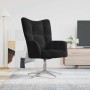 Sillón de relax de terciopelo negro en Sillones | Comprar online en Foru.es