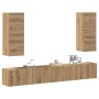 Mueble para TV de pared madera contrachapada artesanal 4 piezas de , Muebles TV - Ref: Foro24-3329018, Precio: 224,24 €, Desc...