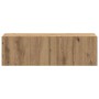 Mueble para TV de pared madera contrachapada artesanal 4 piezas de , Muebles TV - Ref: Foro24-3329018, Precio: 224,24 €, Desc...
