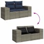 Juego Sofá Jardín 8 Piezas con Cojines Marrón Poli Ratán Acacia | Foro24.es | Tu tienda online para hogar, jardín y más Foro24.es