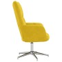 Sillón de relax de terciopelo amarillo mostaza en Sillones | Comprar online en Foru.es