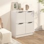 Aparador de madera contrachapada blanco brillante 60x30x70 cm | Foro24.es | Tu tienda online para hogar, jardín y más Foro24.es