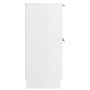 Aparador de madera contrachapada blanco brillante 60x30x70 cm | Foro24.es | Tu tienda online para hogar, jardín y más Foro24.es