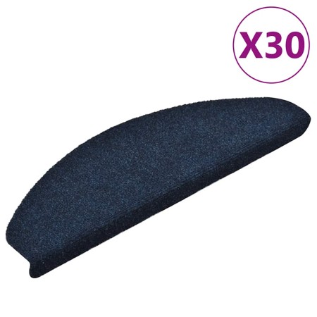 Alfombrilla autoadhesiva escalera 30 uds azul marino 65x21x4 cm de , Alfombrillas para escalones - Ref: Foro24-3365665, Preci...