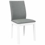 Sillas de comedor con cojines 2uds madera maciza blanco caucho | Foro24.es | Tu tienda online para hogar, jardín y más Foro24.es