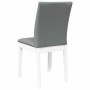 Sillas de comedor con cojines 2uds madera maciza blanco caucho | Foro24.es | Tu tienda online para hogar, jardín y más Foro24.es