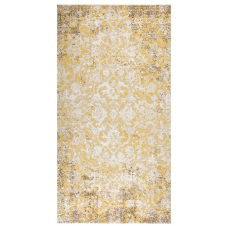 Alfombra de exterior tejido plano amarilla 80x150 cm de vidaXL, Protectores para exterior - Ref: Foro24-317042, Precio: 30,14...