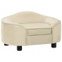 Sofá para perros felpa crema 67x47x36 cm de , Camas para perros - Ref: Foro24-171090, Precio: 98,89 €, Descuento: -5%%
