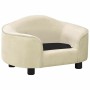 Sofá para perros felpa crema 67x47x36 cm de , Camas para perros - Ref: Foro24-171090, Precio: 98,89 €, Descuento: -5%%