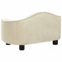 Sofá para perros felpa crema 67x47x36 cm de , Camas para perros - Ref: Foro24-171090, Precio: 98,89 €, Descuento: -5%%