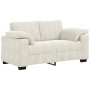 Juego de sofás con cojines 3 piezas terciopelo crema de , Sofás - Ref: Foro24-3324675, Precio: 657,04 €, Descuento: -5%%
