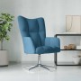Sillón de relax de terciopelo azul en Sillones | Comprar online en Foru.es
