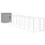 Caseta perro corral acero galvanizado gris claro 165x1067x181cm de , Casetas para perros - Ref: Foro24-3189107, Precio: 813,9...