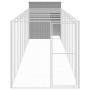 Caseta perro corral acero galvanizado gris claro 165x1067x181cm de , Casetas para perros - Ref: Foro24-3189107, Precio: 813,9...