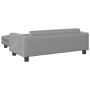 Sofá para niños y reposapiés terciopelo gris claro 100x50x30 cm de , Mobiliario para bebés y niños pequeños - Ref: Foro24-319...