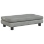 Sofá para niños y reposapiés terciopelo gris claro 100x50x30 cm de , Mobiliario para bebés y niños pequeños - Ref: Foro24-319...