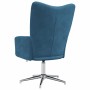 Sillón de relax de terciopelo azul en Sillones | Comprar online en Foru.es
