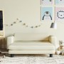 Sofá para niños y reposapiés cuero sintético crema 100x50x30 cm de , Mobiliario para bebés y niños pequeños - Ref: Foro24-319...