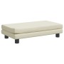 Sofá para niños y reposapiés cuero sintético crema 100x50x30 cm de , Mobiliario para bebés y niños pequeños - Ref: Foro24-319...