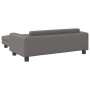 Sofá para niños con reposapiés cuero sintético gris 100x50x30cm de , Mobiliario para bebés y niños pequeños - Ref: Foro24-319...