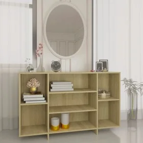 Aparador de madera contrachapada roble Sonoma 120x30x75 cm de vidaXL, Aparadores - Ref: Foro24-809623, Precio: 76,65 €, Descu...