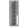 Aparador de madera contrachapada gris hormigón 34,5x34x180 cm | Foro24.es | Tu tienda online para hogar, jardín y más Foro24.es