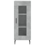 Aparador de madera contrachapada gris hormigón 34,5x34x180 cm | Foro24.es | Tu tienda online para hogar, jardín y más Foro24.es