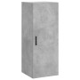Aparador de madera contrachapada gris hormigón 34,5x34x180 cm | Foro24.es | Tu tienda online para hogar, jardín y más Foro24.es