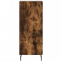 Aparador de madera contrachapada roble ahumado 34,5x34x180 cm de , Aparadores - Ref: Foro24-3198806, Precio: 121,02 €, Descue...