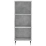 Aparador de madera contrachapada gris hormigón 34,5x34x180 cm | Foro24.es | Tu tienda online para hogar, jardín y más Foro24.es